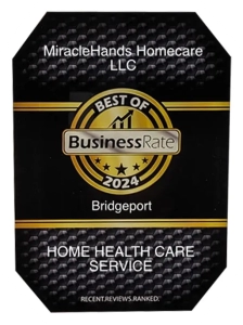 Best of Business Rate 2024, Bridgeport. Home health care service award.